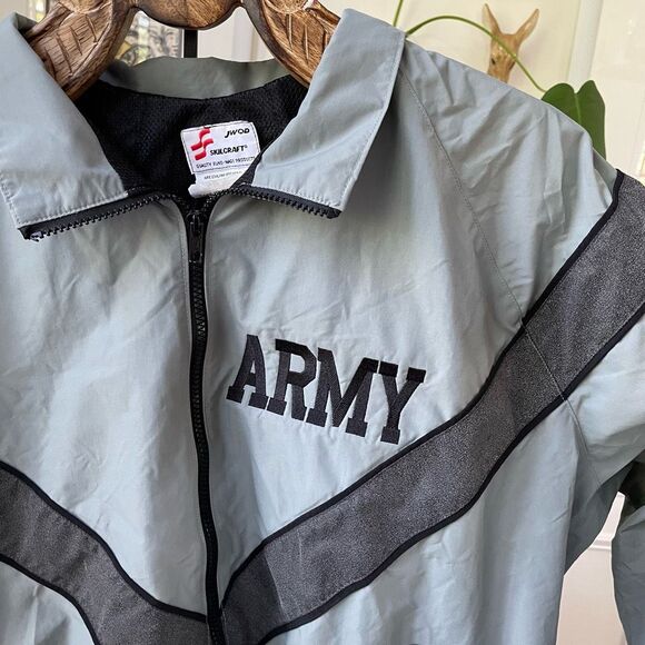 JWOD Skilcraft ARMY Reflective PT Jacket Gray Sage Green M - Picture 3 of 10